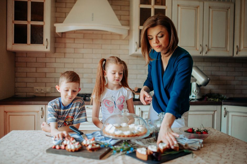 Our family preparing recipes passed down through generations